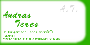 andras tercs business card